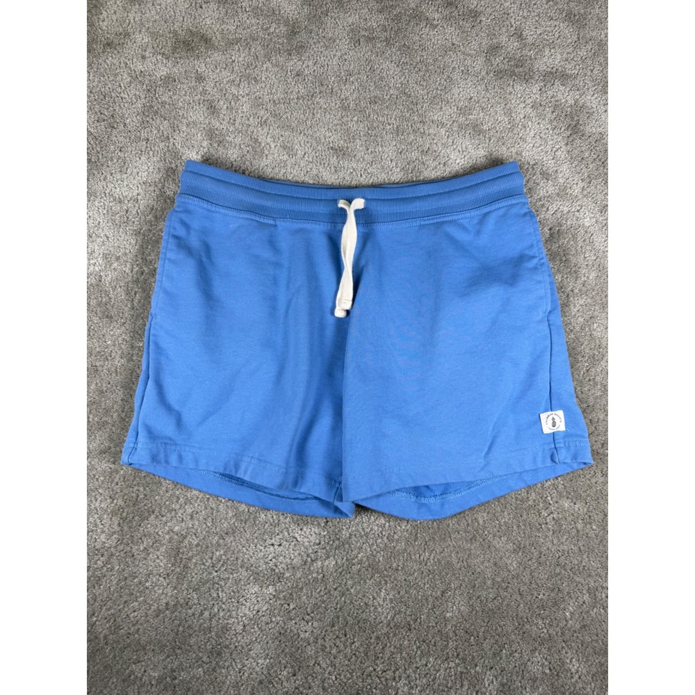 Chubbies Blue French Terry Lounge Shorts Mens Large Pineapple Logo Drawstring